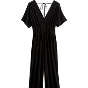 Kaileigh Flora Knit Jumpsuit, Size Medium